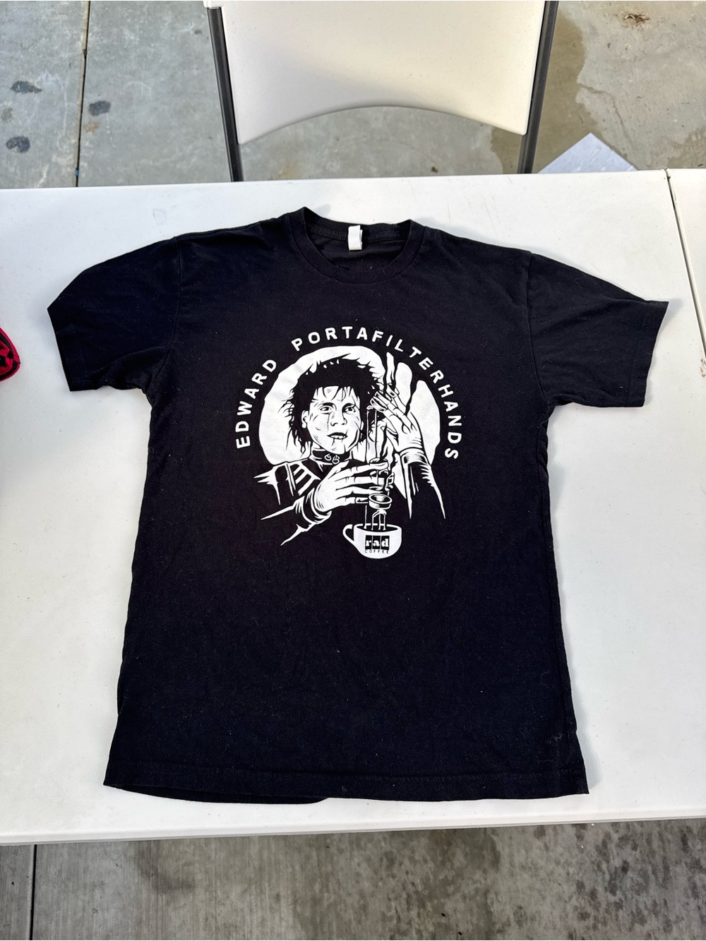 Rad Coffee Edward Scissorhands Movie Crew Neck Short Sleeve Men's Small T-Shirt